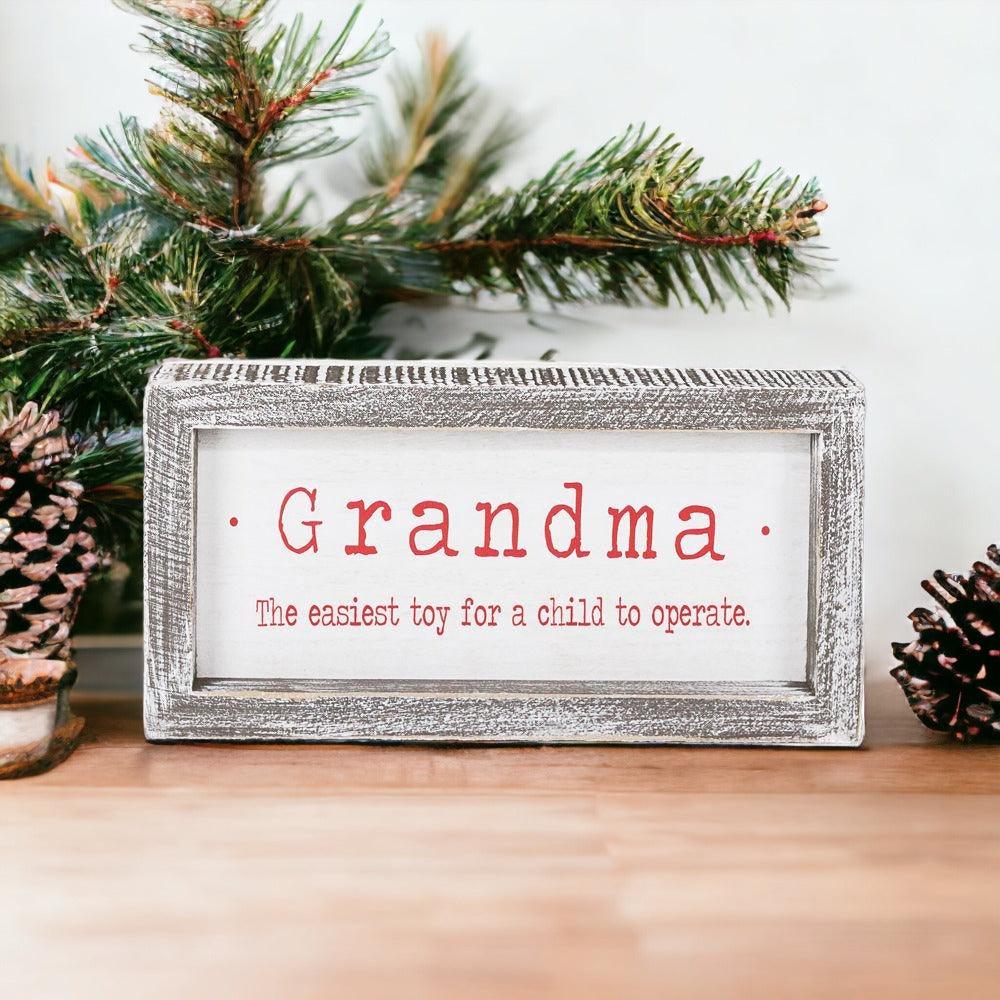 Funny Grandma Christmas Gift Ideas  Funny Christmas Signs & Decorations –  Gia Roma