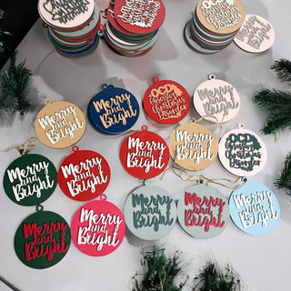 merry and brite ornaments
Merry + Bright Ornament Set
Merry + Bright Ornament door hanger
Merry & Bright ornament style christmas wall decor
Merry & Bright Sign
Merry Bright Christmas