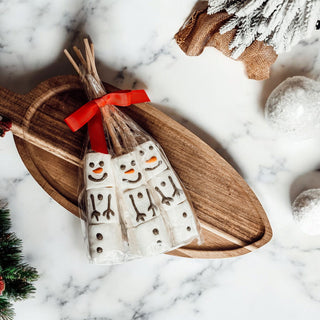 Snowman Marshmallow Kabobs