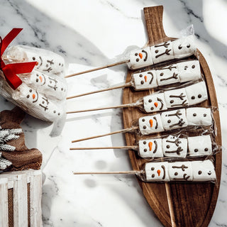 Snowman Marshmallow Kabobs