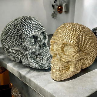 Gothic skull head patterns Antique skull Spooky decor