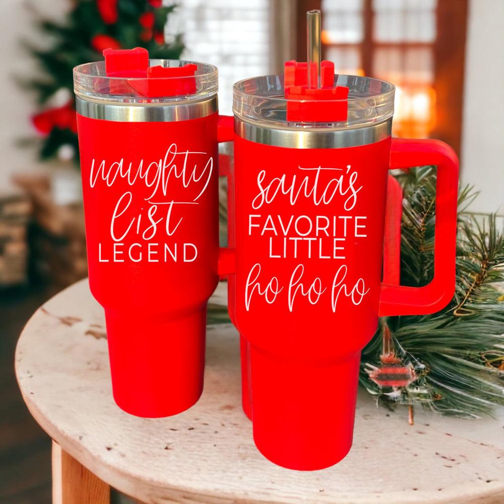 Santa's Favorite HO 16 oz Insulated Wine Tumbler