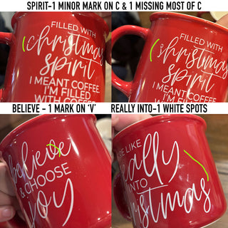 IMPERFECT Christmas Mugs