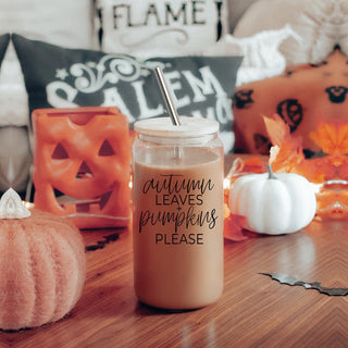 Imperfect Fall Glass Mugs