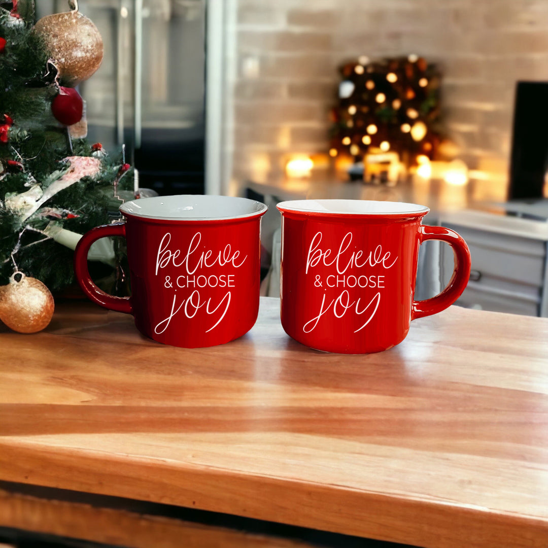 Believe Christmas Tumbler, Inspirational & Positive Christmas Quotes Red Mug  Gift Ideas – Gia Roma