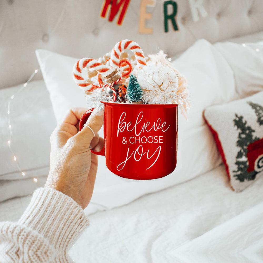 Believe Christmas Tumbler, Inspirational & Positive Christmas Quotes Red Mug  Gift Ideas – Gia Roma