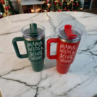 Christmas tumbler with straw for sale