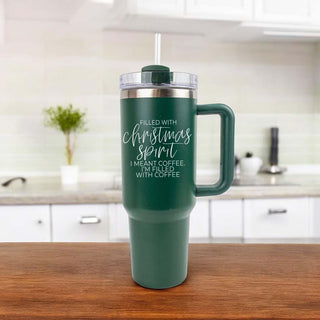 Green 40oz tumbler
Hunter green 40oz
Green tumbler with handle
Green tumbler with straw
Green tumbler cup