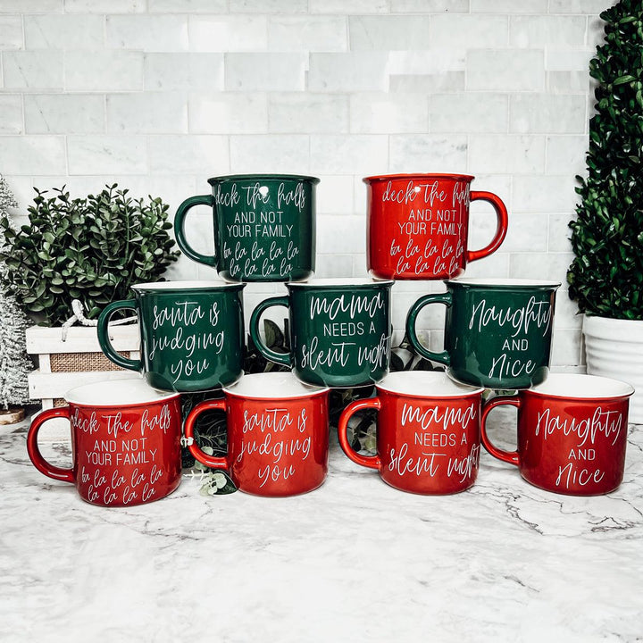 Deck The Halls & Not Your Family - Hilarious Chic Coffee Mugs – Gia Roma