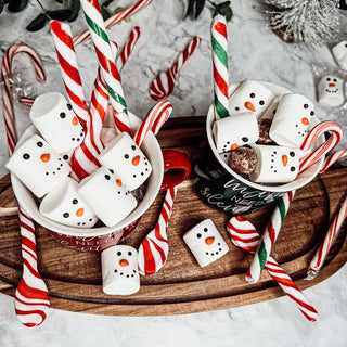 Christmas Marshmallows for Hot chocolate
christmas sweets table ideas
hot chocolate marshmallow snowman