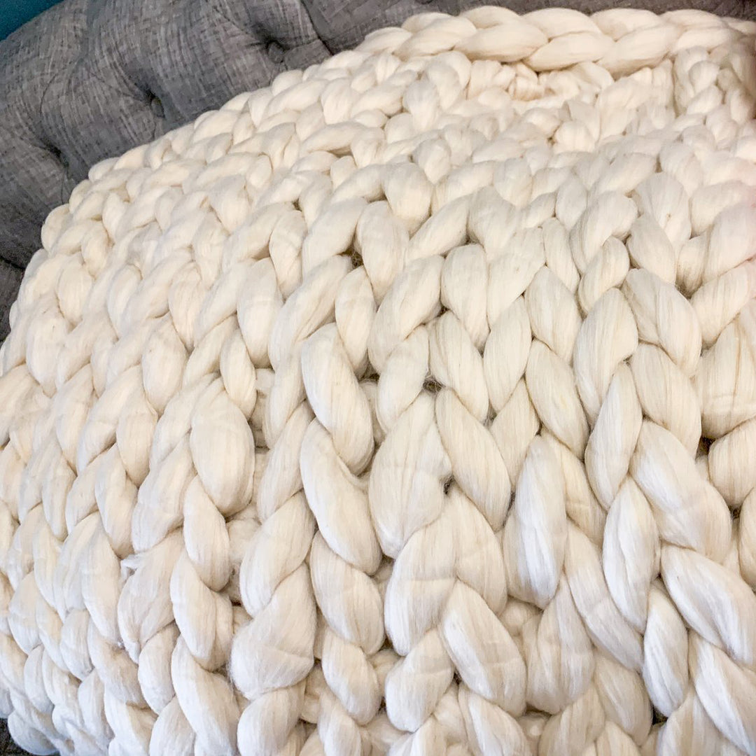 Chunky Knit Blankets - USA Made, Handmade – Gia Roma