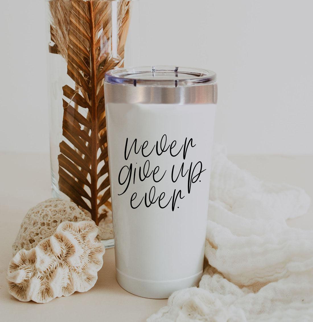 CAMPING MUGS - NEVER GIVE UP. SHOP